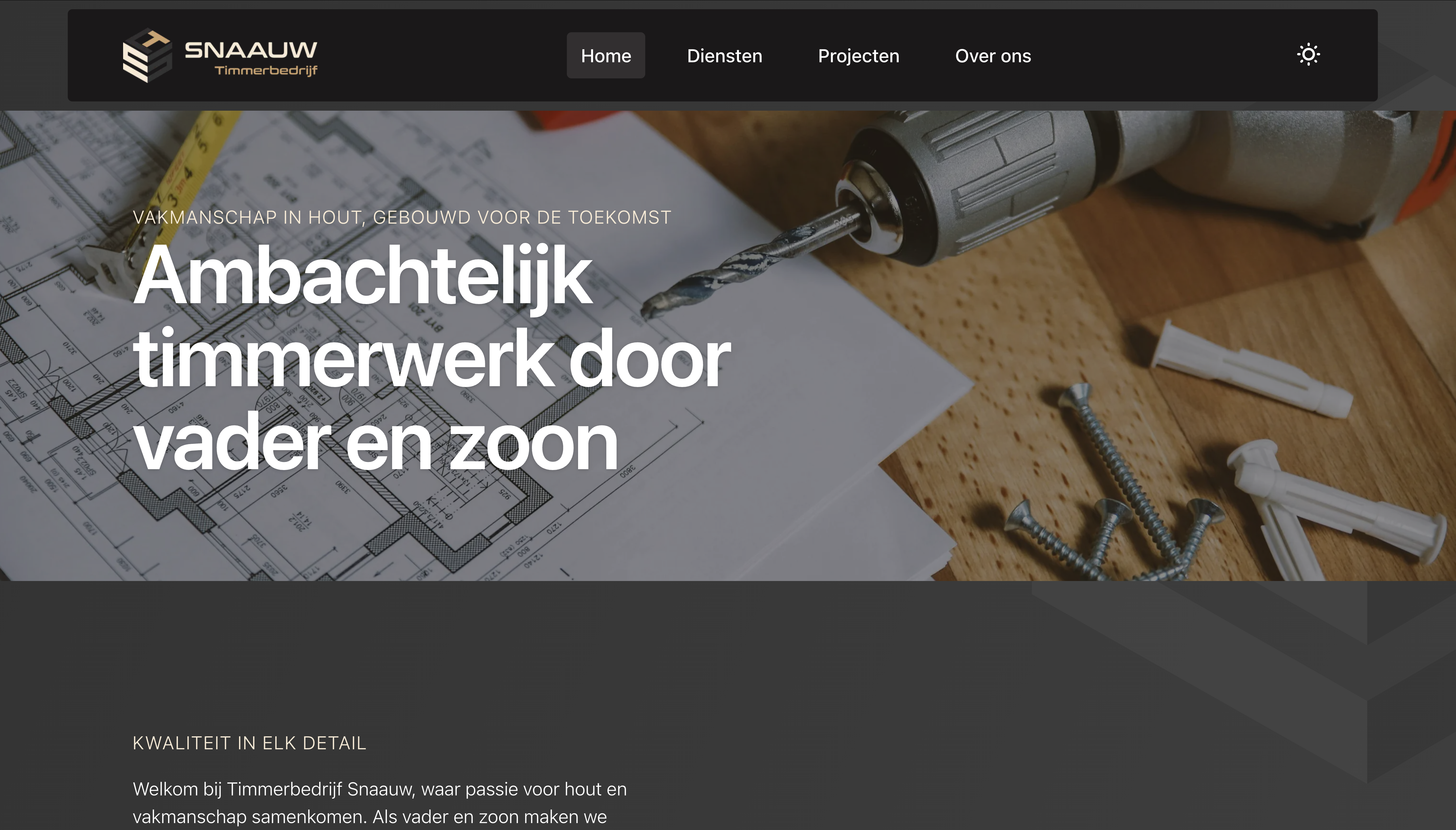 Web development project preview